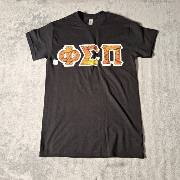 Pi Jack O Lantern T-Shirt Size Small Black Cotton Blend Embroidered Logo - Picture 1 of 6